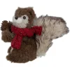 Plush Figures*Northlight 6" Standing Squirrel With Pinecone And Red Scarf Tabletop Christmas Figurine