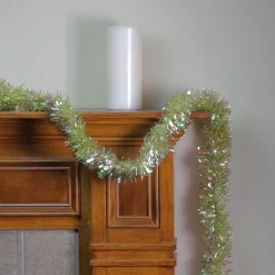 Unlit Garland*Northlight 12' Starburst Iridescent And Gold Artificial Christmas Tinsel Garland - Unlit
