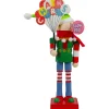 Table Top Pieces*Northlight 11" Tootsie Roll Charms Blow Pop Wooden Christmas Elf Figure