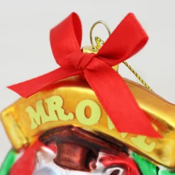 Northlight Licensed>3.5" Tootsie Roll Pop Candy Filled Lollipop Mr. Owl Glass Christmas Ornament