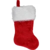 Stockings*Northlight 20" Traditional Red With White Cuff Hanging Christmas Stocking
