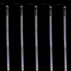 Northlight 5 Transparent Dripping Icicle Snowfall Christmas Light Tubes - 13.25 Ft Clear Wire