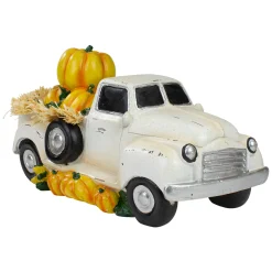 Northlight 11.25" Truck Full Of Pumpkins And Hay Thanksgiving Table Top Figure