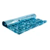 Showdown Displays 15' Turquoise Blue Contemporary Metallic Floral Sheeting Party Streamers