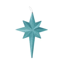 * Stars>20" Turquoise Blue Glittered Bethlehem Star Shatterproof Christmas Ornament