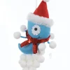 Kurt Adler Fantasy & Sci Fi>9" Ugly Cuties "Stan" The Blue Alien Plush Animal Christmas Ornament