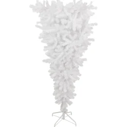 Northlight 5 And 5.5 Feet Tall>5.5' Upside Down White Spruce Artificial Christmas Tree, Unlit
