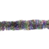Unlit Garland*Northlight 12' Vibrantly Colored Rainbow Christmas Tinsel Garland - Unlit