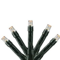 Kaemingk 349 Warm Clear Led 8-Function Twinkle Christmas Lights - 17 Ft Green Wire