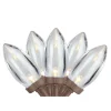 Northlight 25 Warm White Led C9 Christmas Lights - 16 Ft Brown Wire