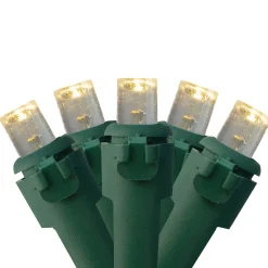 Northlight 300 Warm White Led Wide Angle Christmas Lights - 74.75 Ft Green Wire