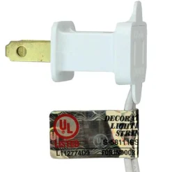 HUB 35 Warm White Led Wide Angle Mini Christmas Lights - 11.5 Ft White Wire