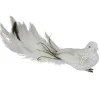 Northlight Animals>8" White And Black Glittered Bird With Feather Tail Christmas Ornament With Clip