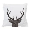 Pillows & Throws*Northlight 17.5 White And Brown Faux Fur Reindeer Throw Pillow Cover