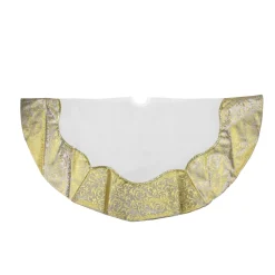 48 Inch And Smaller*Northlight 48" White And Gold Two Toned Flourish Christmas Tree Skirt