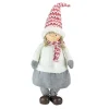 Gnomes*Northlight 24" White And Gray Young Girl Gnome Christmas Tabletop Decor