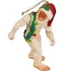 Outdoor Living and Style Snowmen>3" White And Red Abominable Snowman Yeti Christmas Ornament