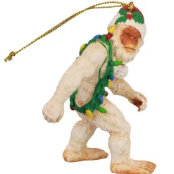 Outdoor Living and Style Snowmen>3" White And Red Abominable Snowman Yeti Christmas Ornament