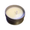 Bear Natural Organics 4" White And Silver Handmade Organic Sweet Potato Pie Scented Candle