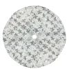 Mini Tree Skirts*Northlight 20" White And Silver Sequin Snowflake Mini Christmas Tree Skirt