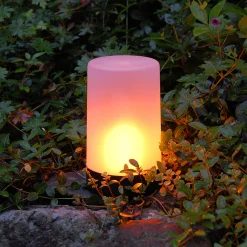 Mod Lighting and Decor 5.75" White Battery-Operated Fire-Like Led Light