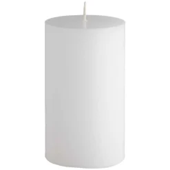 Bear Natural Organics 4" White Christmas Handmade Pillar Candle