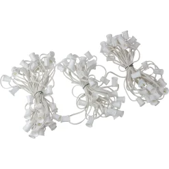 Northlight 100' White Commercial C9 Christmas Light Socket Set