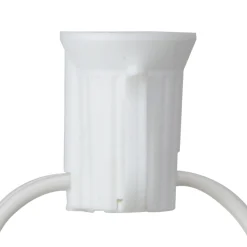 Northlight 100' White Commercial C9 Christmas Light Socket Set