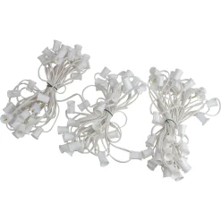 Northlight 100' White Commercial C9 Christmas Light Socket Set