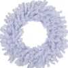 Unlit Wreaths*Northlight 24" White Crystal Spruce Artificial Christmas Wreath - Unlit