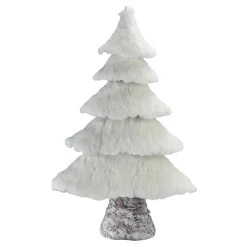 Table Top Pieces*Northlight 20.5" White Faux Fur Birch Tree Christmas Decoration