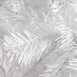 Northlight 9 And 9.5 Feet Tall>9.5' White Full Glimmer Iridescent Spruce Artificial Christmas Tree - Unlit