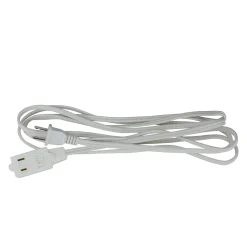 Northlight 15' White Indoor Extension Power Cord With 3-Outlets And Safety Lock
