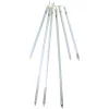 Northlight 6 White Led Dripping Icicle Snowfall Christmas Light Tubes - 21 Ft Clear Wire