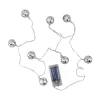 Northlight 8 White Led Jingle Bell Novelty Christmas Lights - 3 Ft Clear Wire