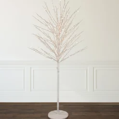 Northlight Twig Trees>5' White Led Lighted Christmas Twig Tree - Warm White Lights