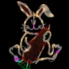 Window Decorations*Northlight 17" White Led Lighted Easter Bunny Rabbit Spring Window Silhouette