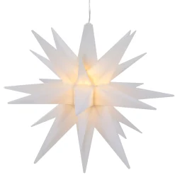 Northlight 12" White Led Lighted Moravian Star Christmas Decoration