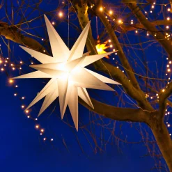 Northlight 12" White Led Lighted Moravian Star Christmas Decoration