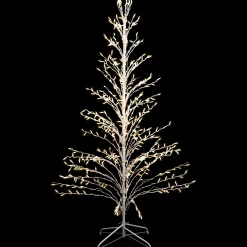 Northlight Twig Trees>6' White Lighted Christmas Cascade Twig Tree Outdoor Decoration - Clear Lights