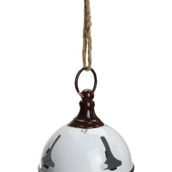 Bells*Northlight 7" White Metal Jingle Bell Hanging Christmas Decoration