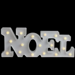 Wall & Door Decorations*Northlight 17" White 'Noel' Led Christmas Marquee Wall Sign