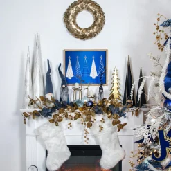 Stockings*Northlight 19" White Plush Christmas Stocking