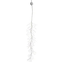 Vickerman 144 White Pre-Lit Led Mini Snow Branch Christmas Lights - 5 Ft Silver Wire