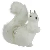 Table Top Pieces*Northlight 9" White Squirrel With Silver Gems Christmas Tabletop Decoration