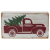 Signs & Plaques*Northlight 6" White Wooden Christmas Sign With Vintage Red Truck And Tree