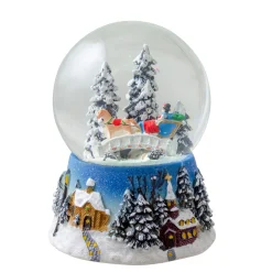 Snow Globes*Northlight 5.75" Winter Forest Sleigh Ride Musical Christmas Snow Globe