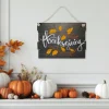Northlight 15" Wooden 'Happy Thanksgiving' Hanging Wall Sign