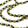 Beaded Garland*CC Christmas Decor 2.5' X 14" Black And Gold Beaded Christmas Garland - Unlit