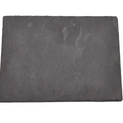 Contemporary Home Living 12" X 15.75" Black Rectangular Stone Slate Board